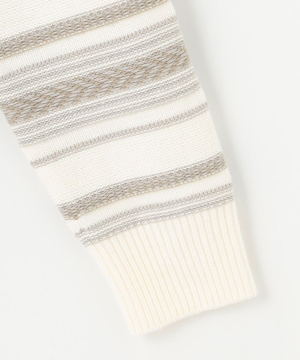 JOSEPH ABBOUD MOUNTAIN 【UNISEX】ジャガード柄 ZIPニット アウター 