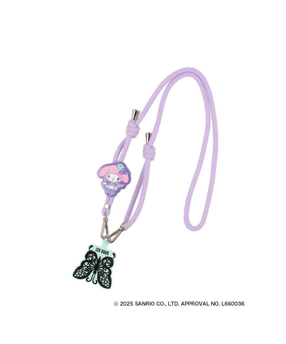 ANNA SUI ANNA SUI × MY MELODY & KUROMI スマホストラップ （パープル） 