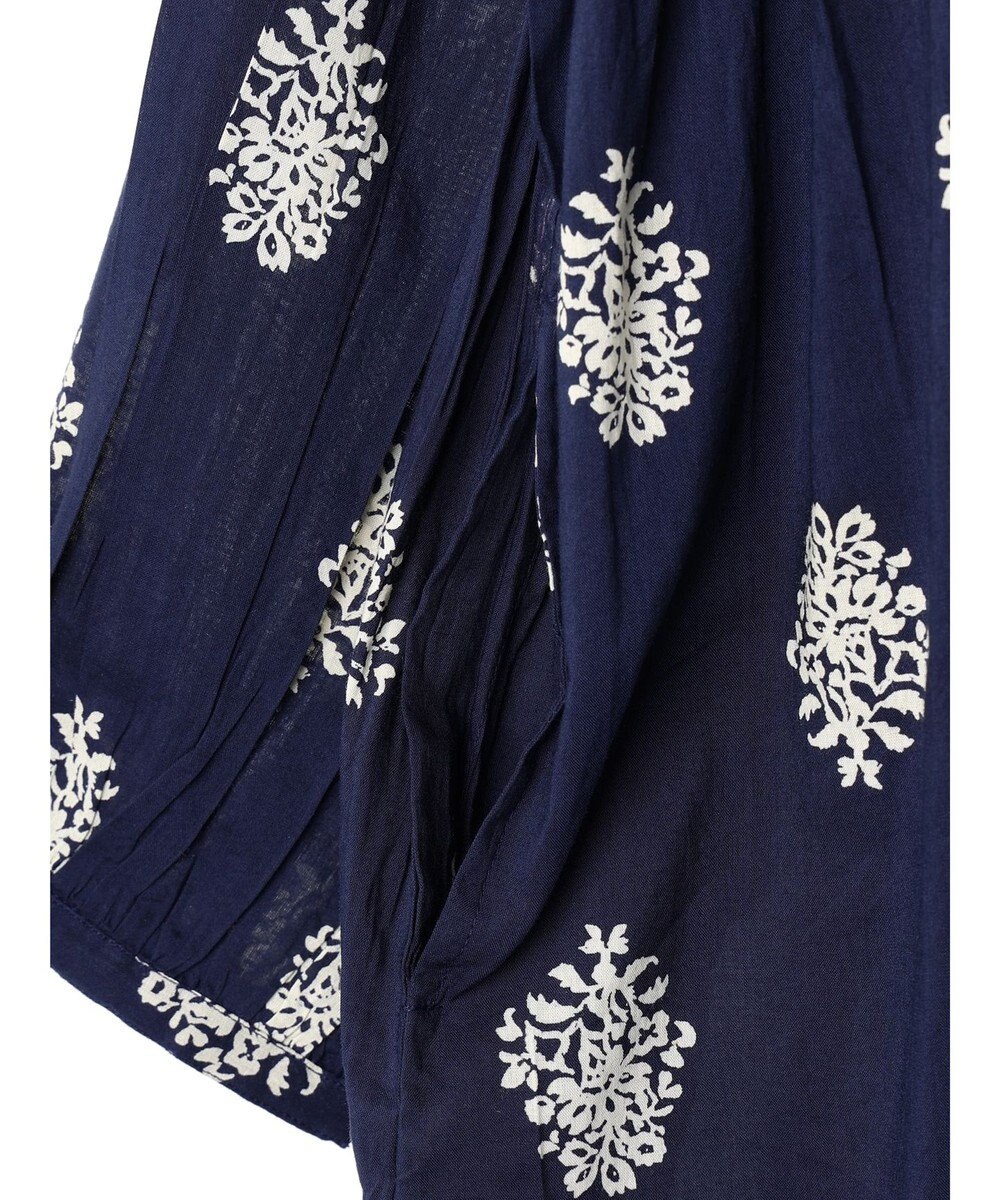 CRAFT STANDARD BOUTIQUE インド綿混フラワーモチーフワンピース 