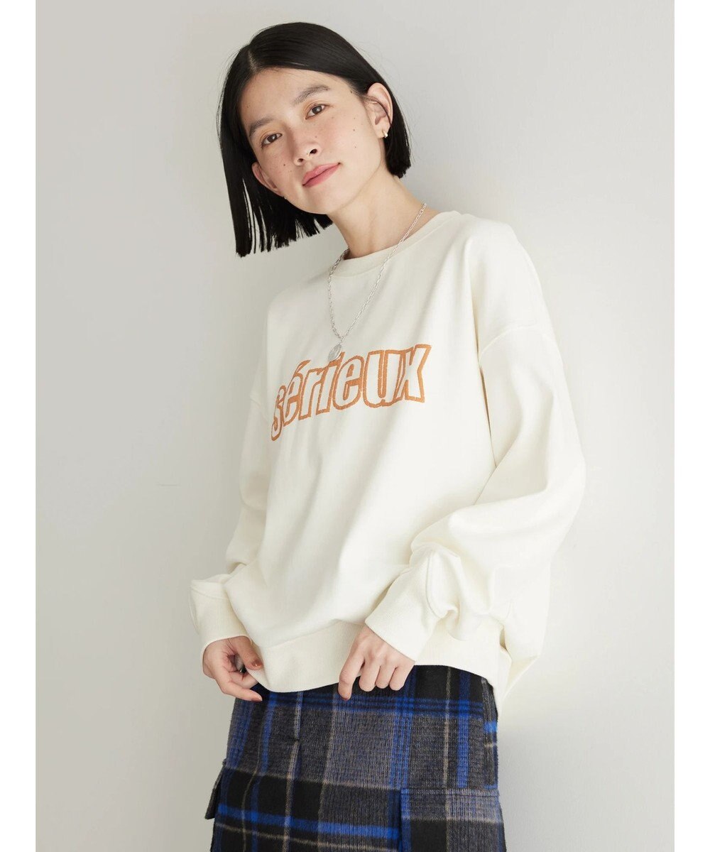 AMERICAN HOLIC 発泡ロゴポンチプルオーバー 