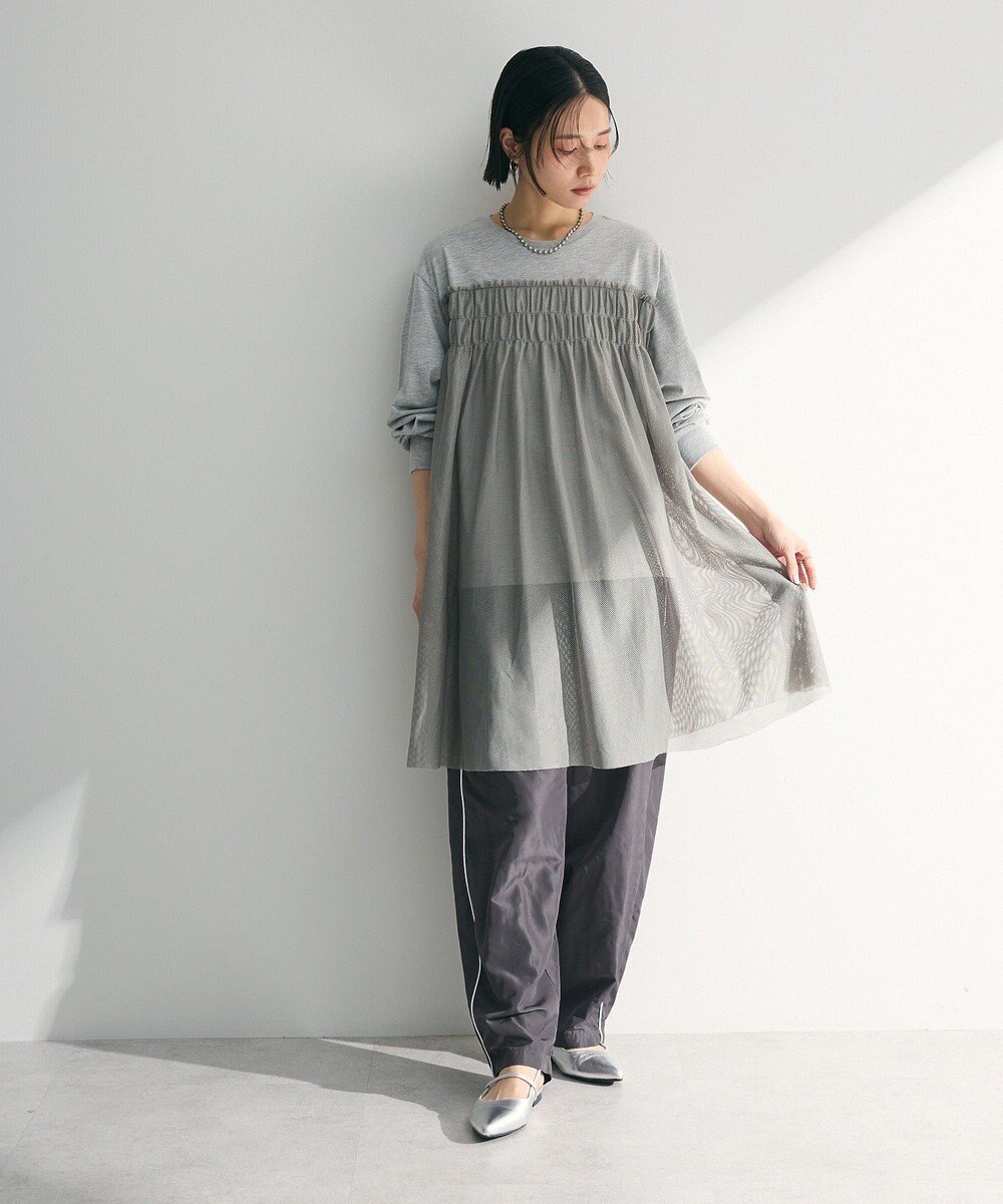 Green Parks メッシュドッキングレイヤーチュニック 