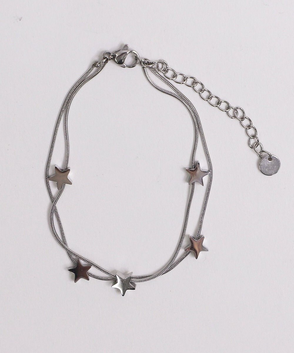 WEGO Lステンレスモチーフ2連ブレス 