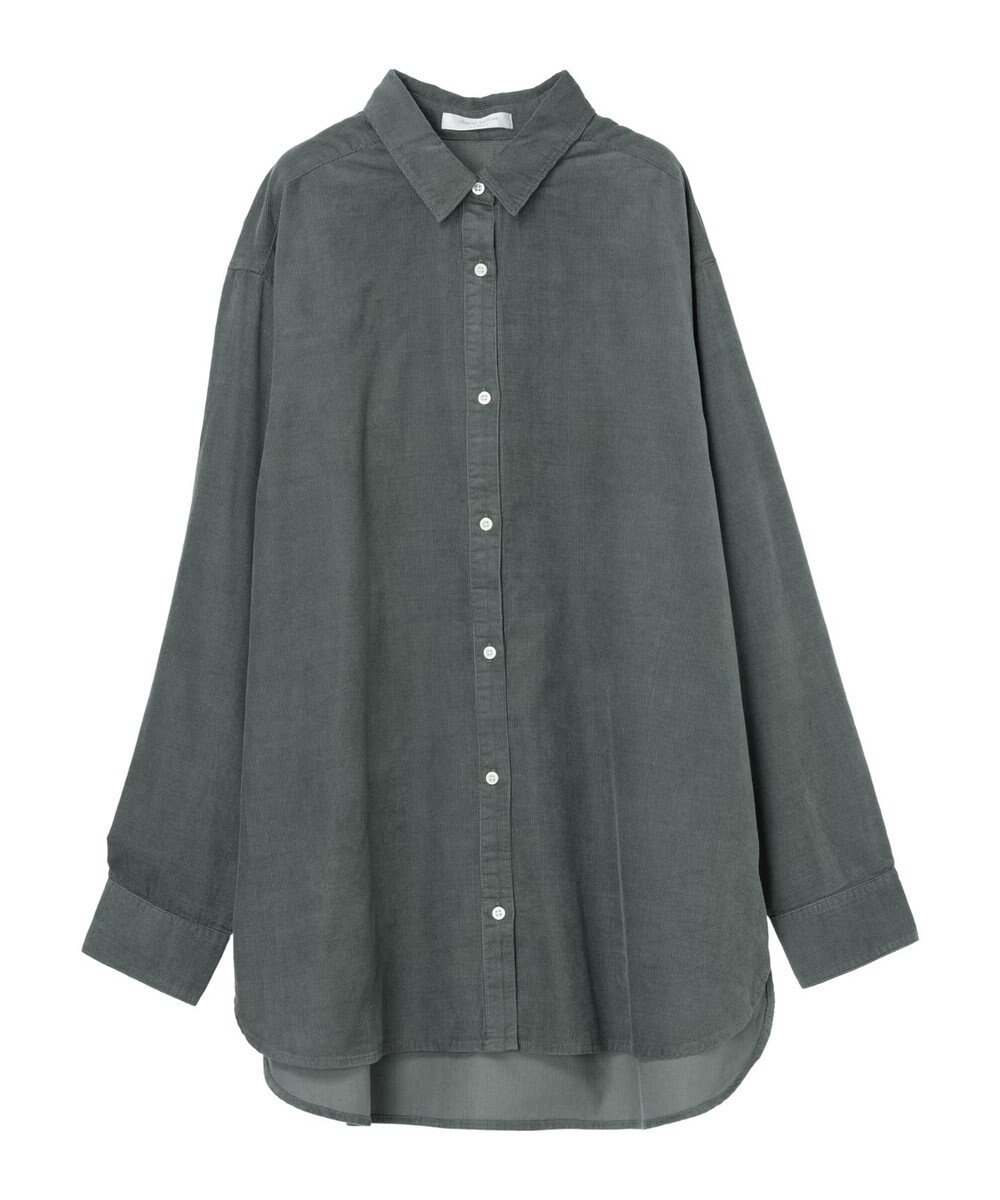 Green Parks 柔らかい細コールシャツ 