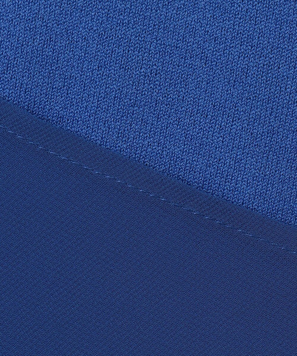 BEIGE， 【洗える】VALOIS / バックシフォンレーヤードニット 