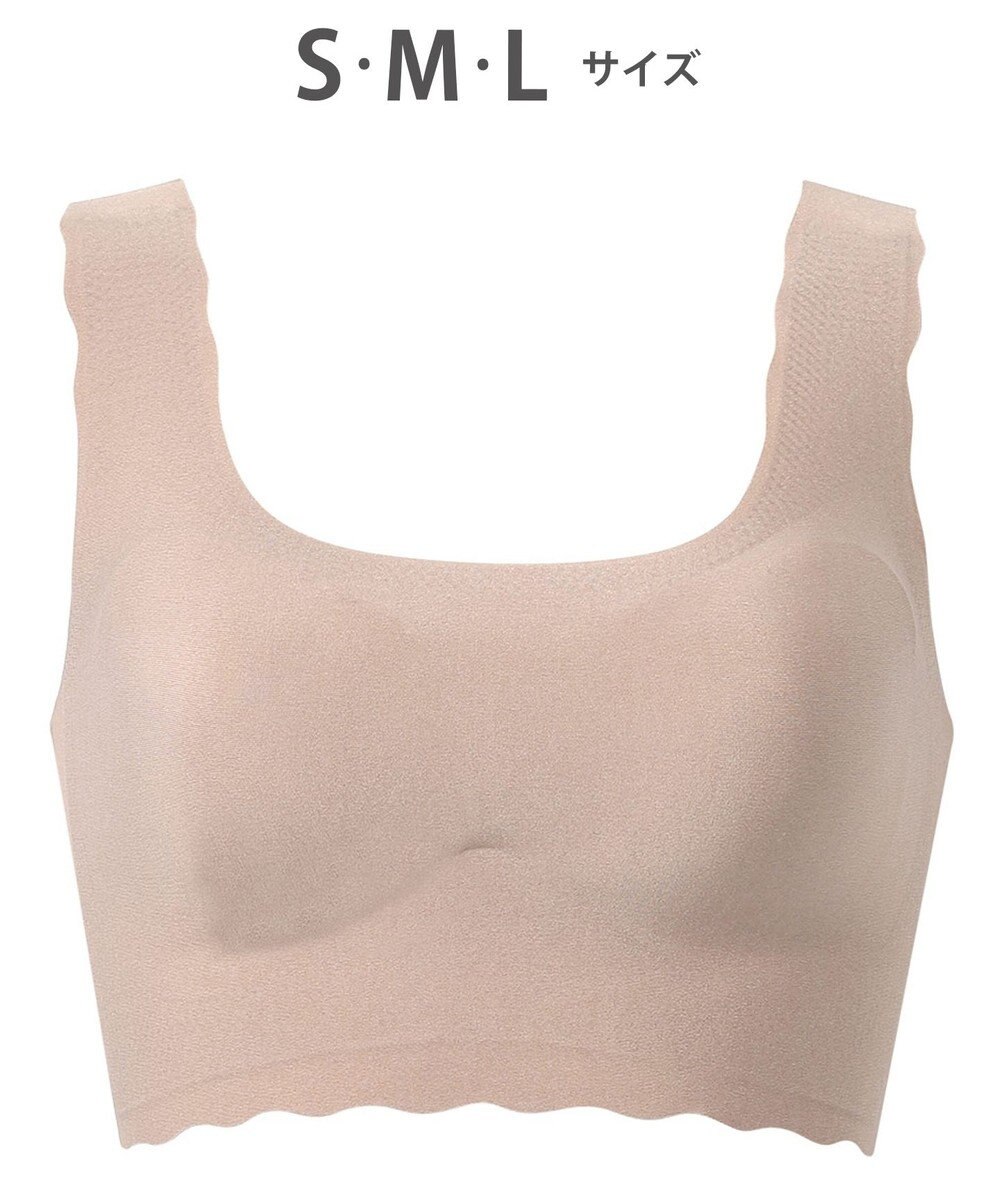 WACOAL 【GOCOCi ゴコチ】 ノンワイヤーブラ ハーフトップ まるでつけていないような着ごこち ムレにくい フラット仕上げ ホックなし CGG510 /ワコール 