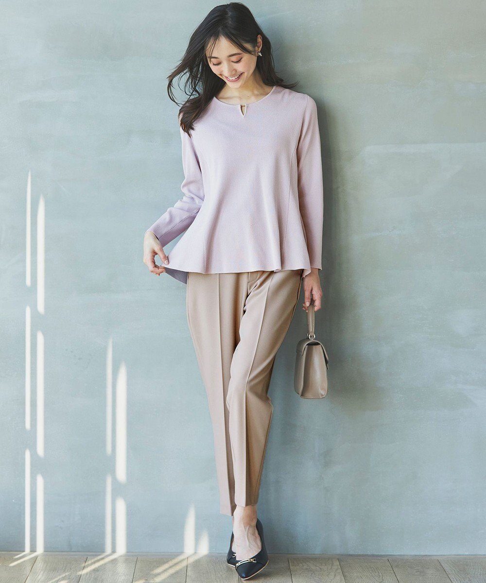 ANY SIS 【WEB・一部店舗限定】ペプラム ニット 