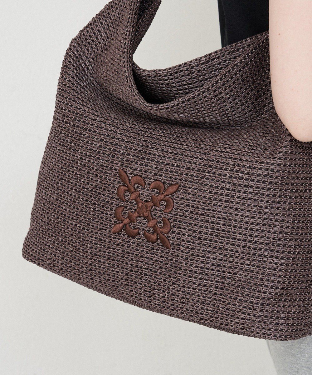 russet ナイロンラフィアワンショルダーバッグ(CE-1714) 