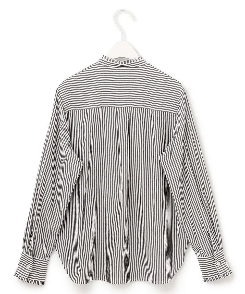 ICB 【洗える】 アルコットストライプ シャツブラウス 