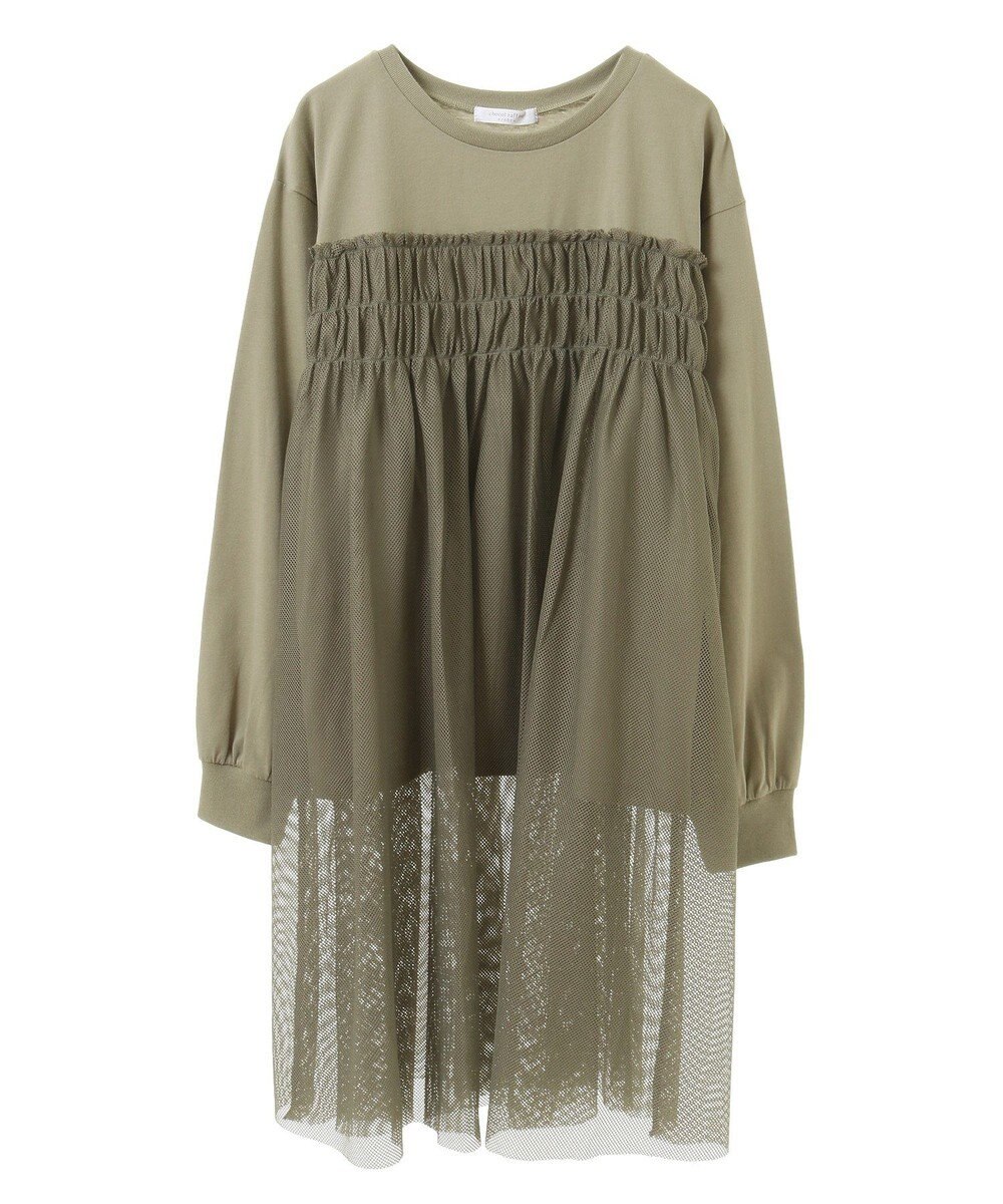 Green Parks メッシュドッキングレイヤーチュニック 