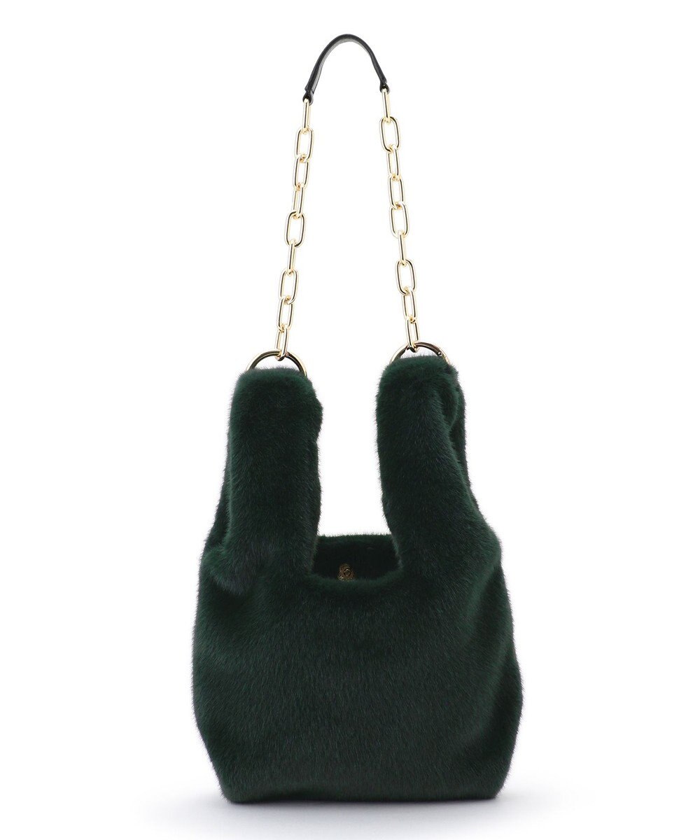 23区 フェイクファー チェーン バッグ 