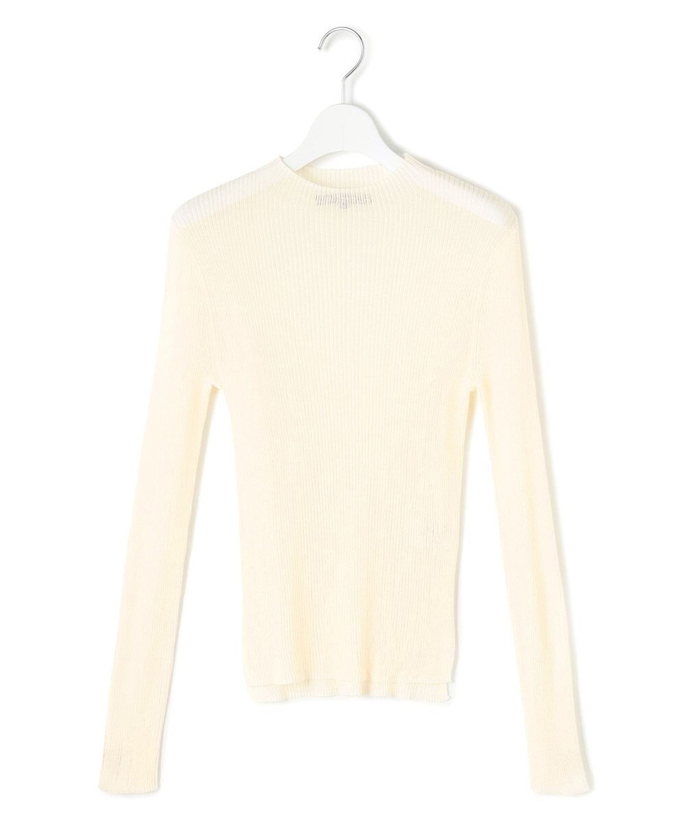 23区 S 【洗える】シアーリブハイネック ニット 