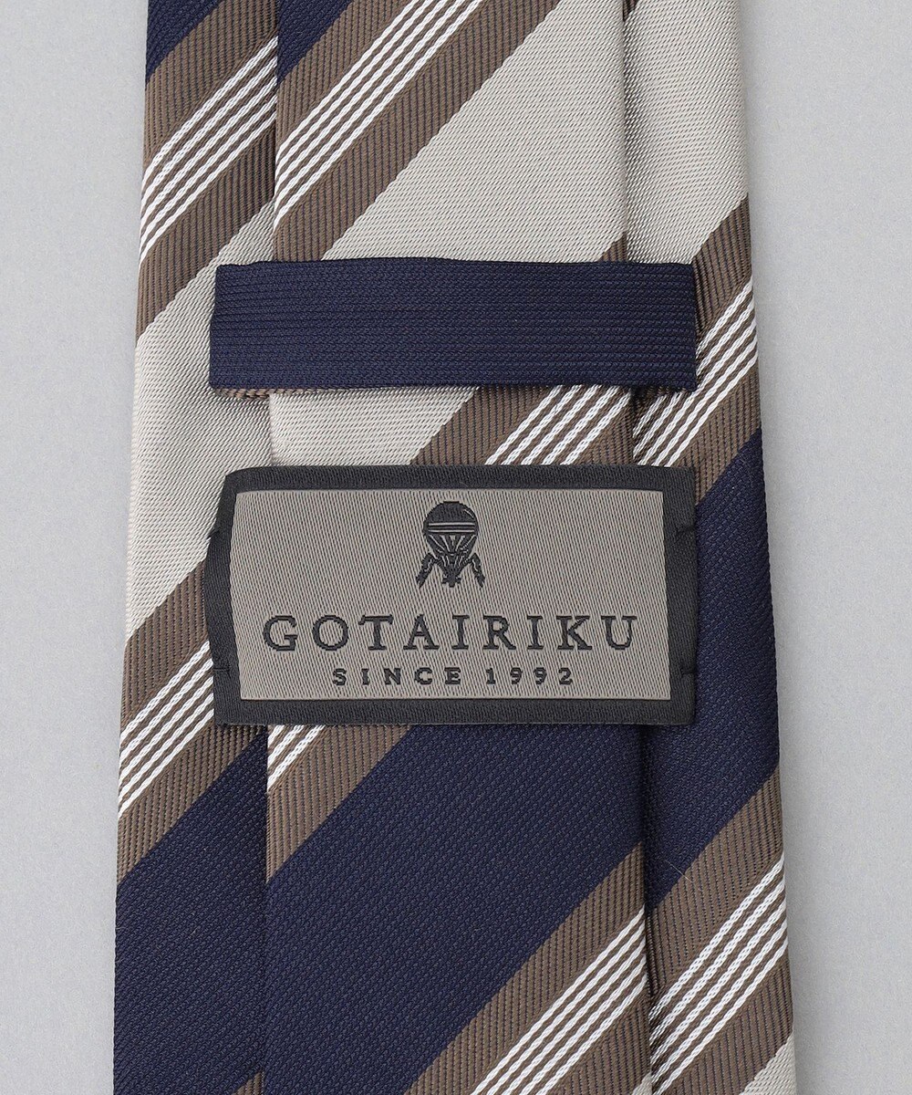 GOTAIRIKU GOTAIRIKU別注【日本製】シルク ネクタイ_ストライプ 