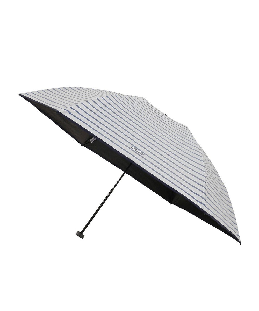 MOONBAT 【大きめ】マッキントッシュ フィロソフィー 晴雨兼用日傘 折りたたみ傘 ボーダー／遮光 遮熱 UV 