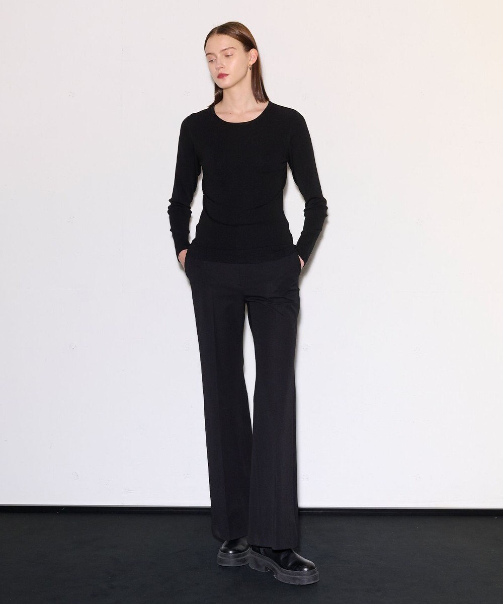 JOSEPH 【洗える】ストレッチシルクニット　ラウンドネック 