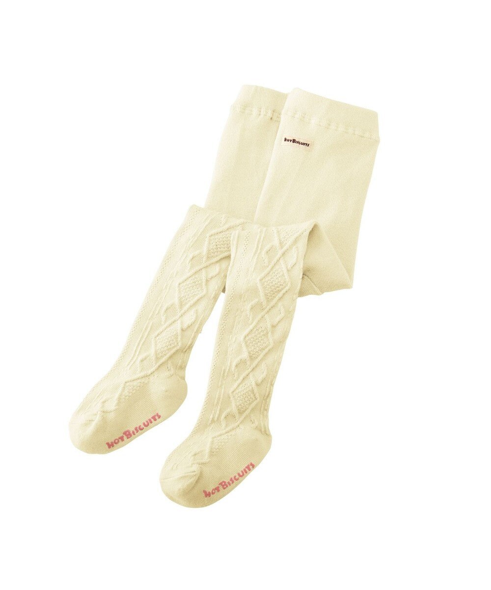 MIKI HOUSE HOT BISCUITS 【70-120cm】 アーガイル柄 タイツ 