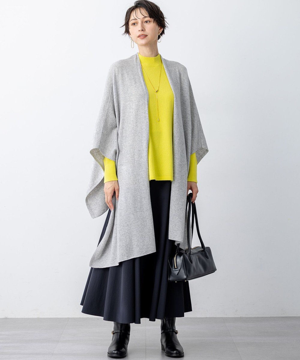 23区 カシミヤブレンド マルチ ケープ 