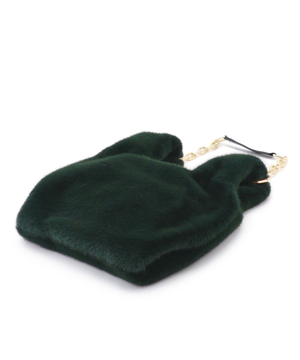 23区 フェイクファー チェーン バッグ 