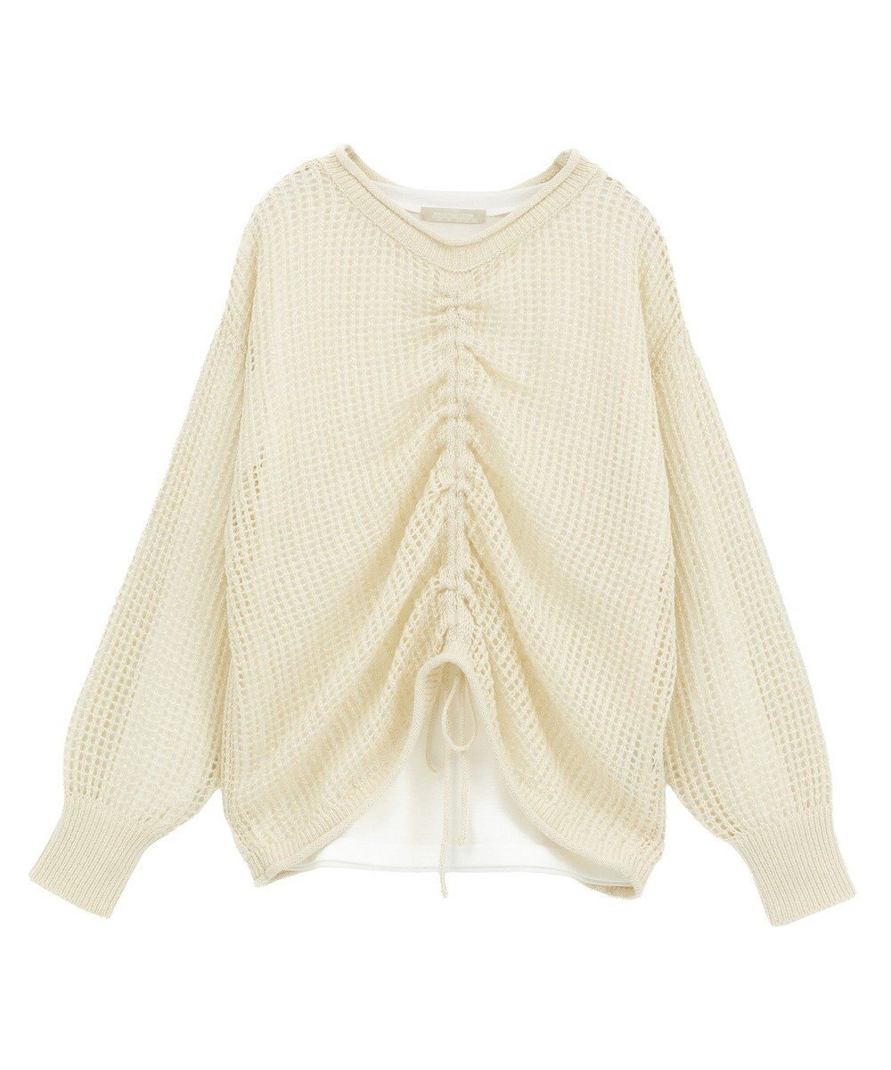 Green Parks ＳＥＴ２点２ｗａｙシャーリングニット＋インナー 