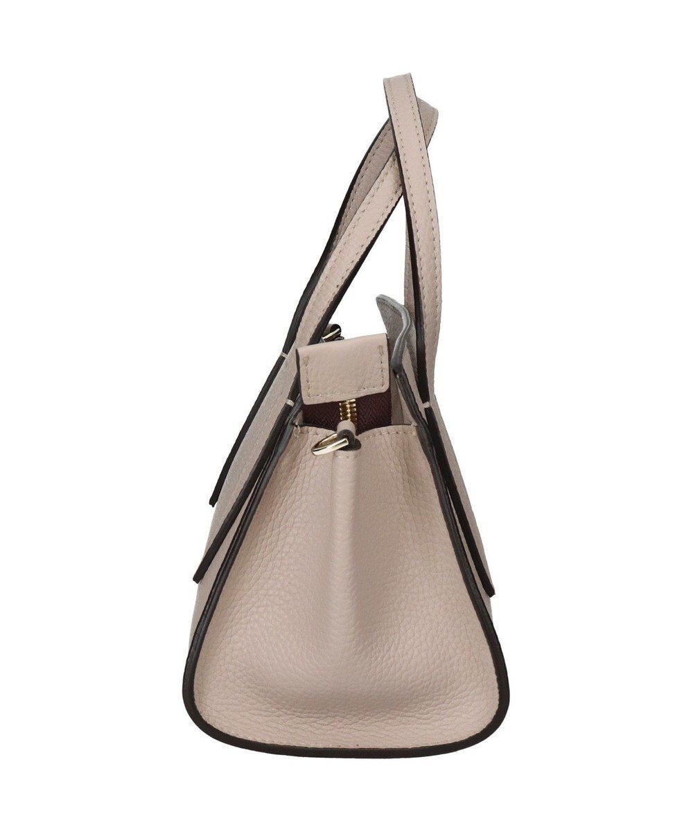 INTER-CHAUSSURES 【LORISTELLA】シュリンクレザーベーシックハンドバッグ 