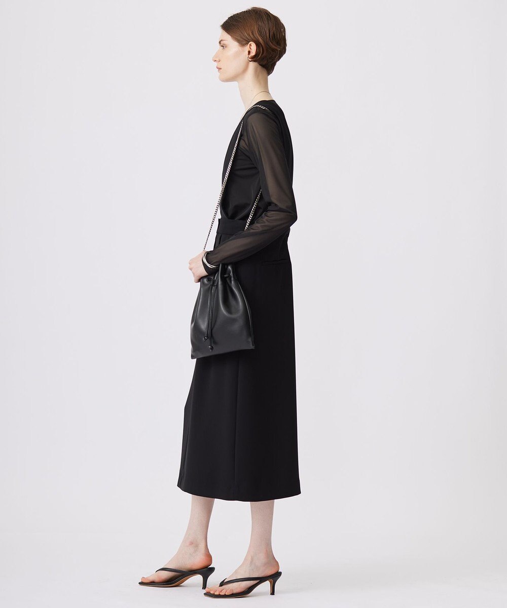 ICB 【洗える】 マットトリコットチュール シアーカットソー 