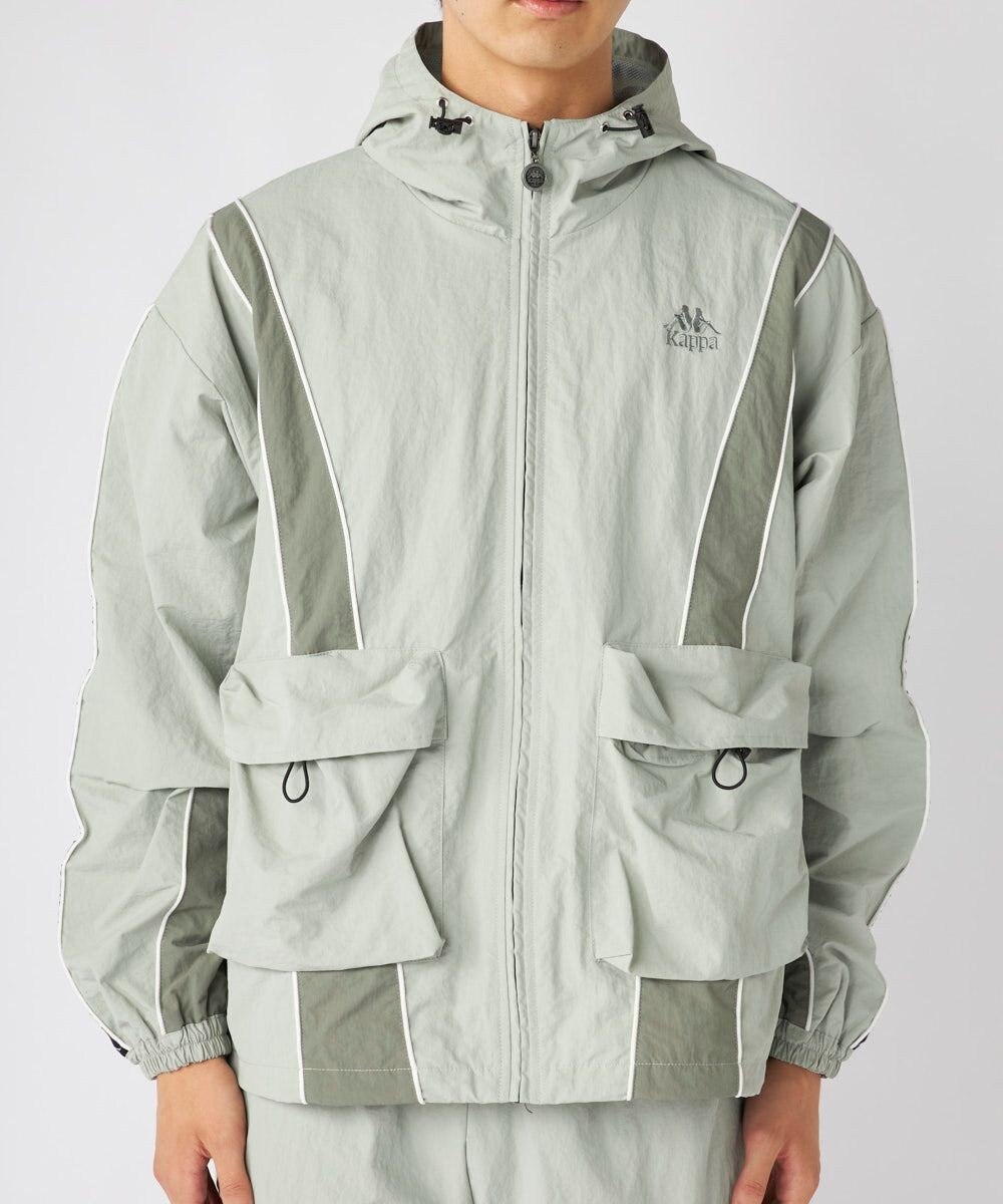 OP／FILA 【Kappa】オーバーシルエット バンダナイロントラックジャケット 