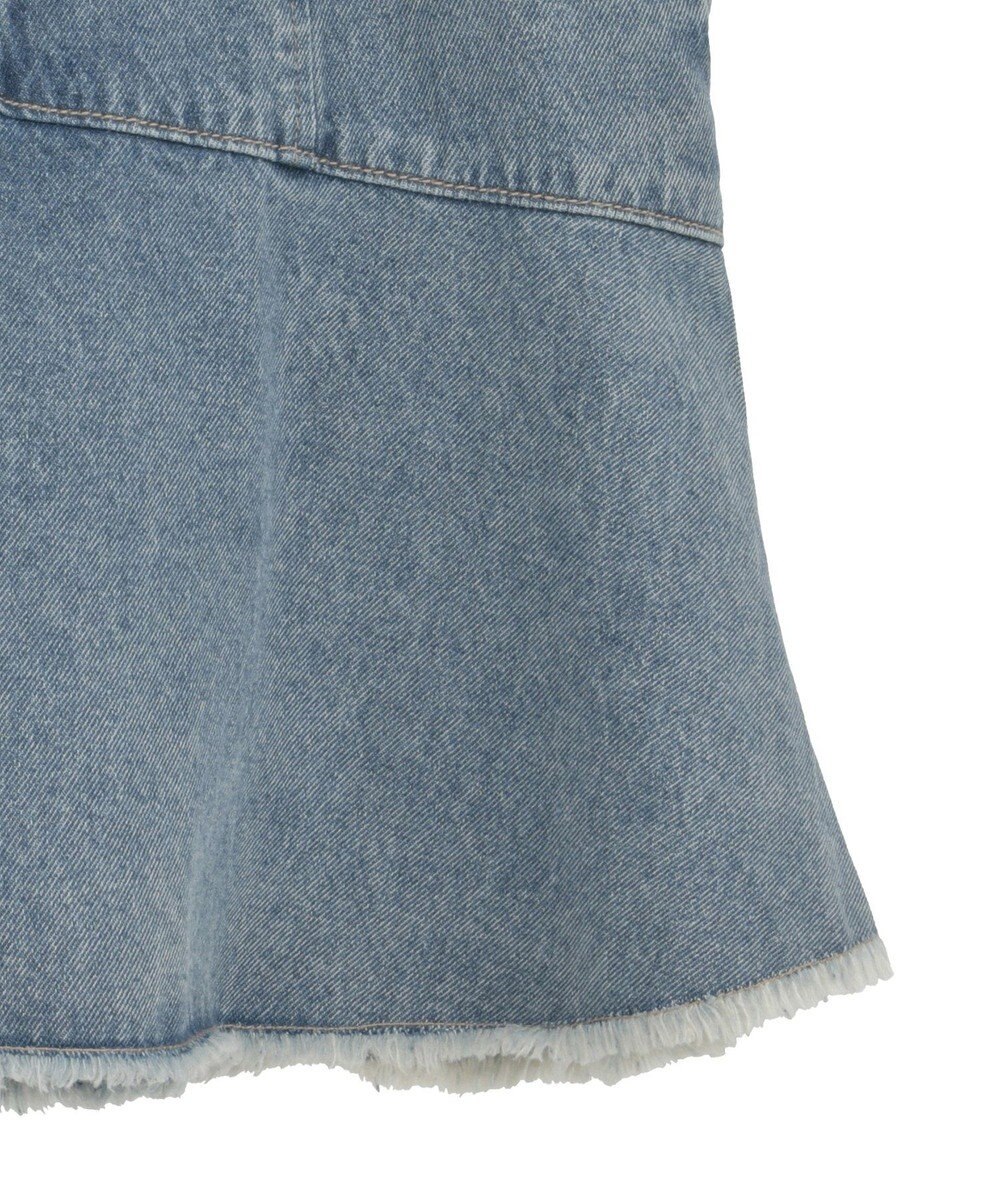 earth music&ecology ハイウエストフレアデニムスカート 