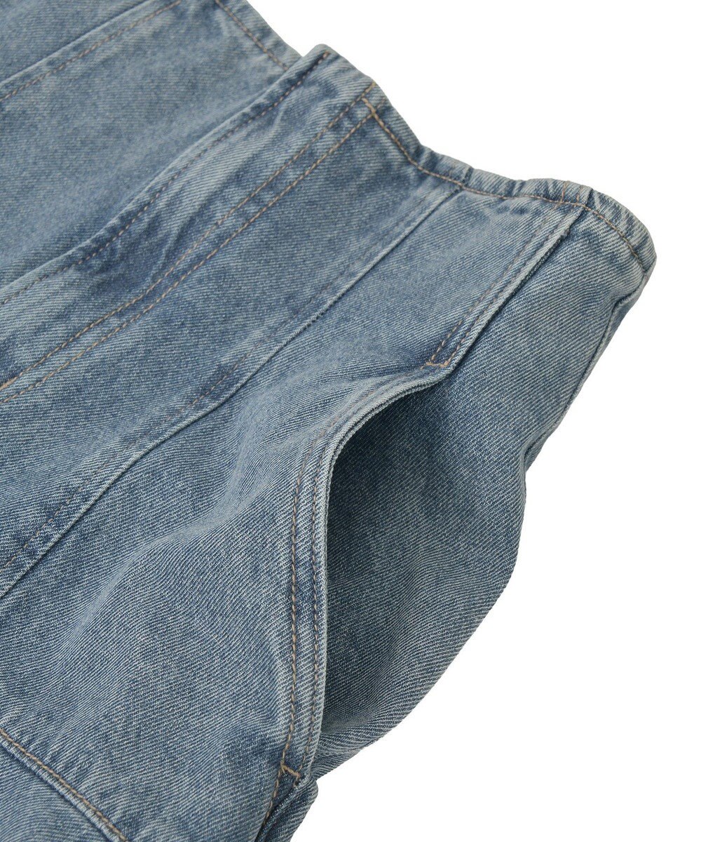 earth music&ecology ハイウエストフレアデニムスカート 