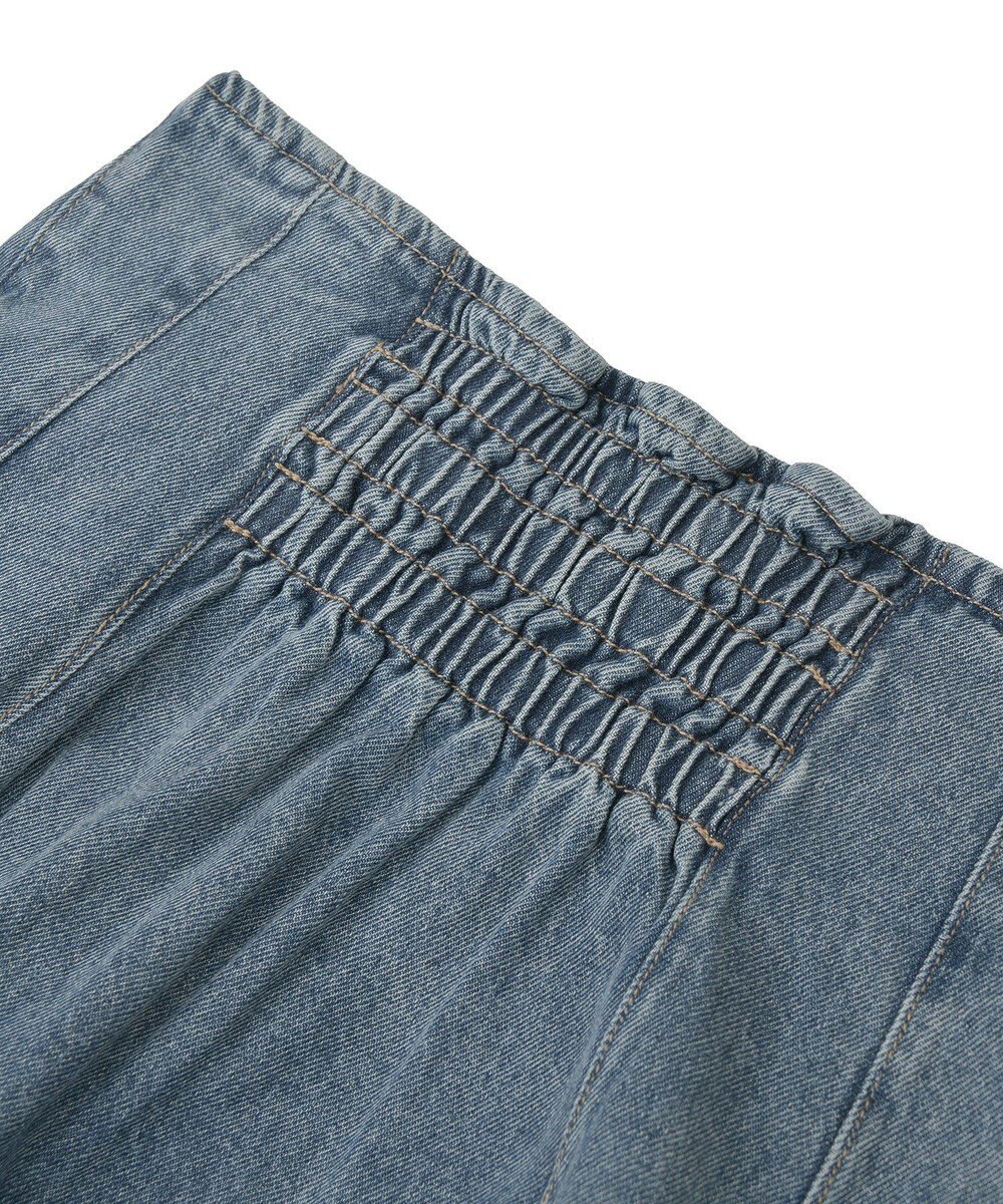 earth music&ecology ハイウエストフレアデニムスカート 