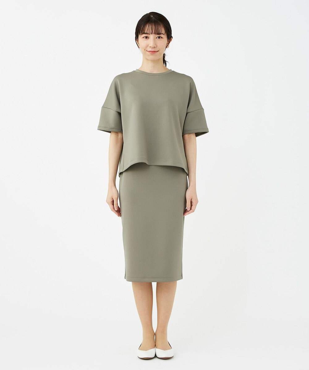 KASHIYAMA 【抗菌繊維】スタイリッシュジャージー トップス 