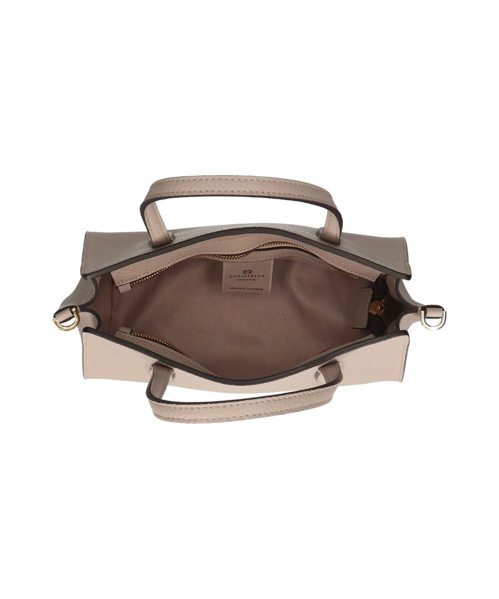 INTER-CHAUSSURES 【LORISTELLA】シュリンクレザーベーシックハンドバッグ 