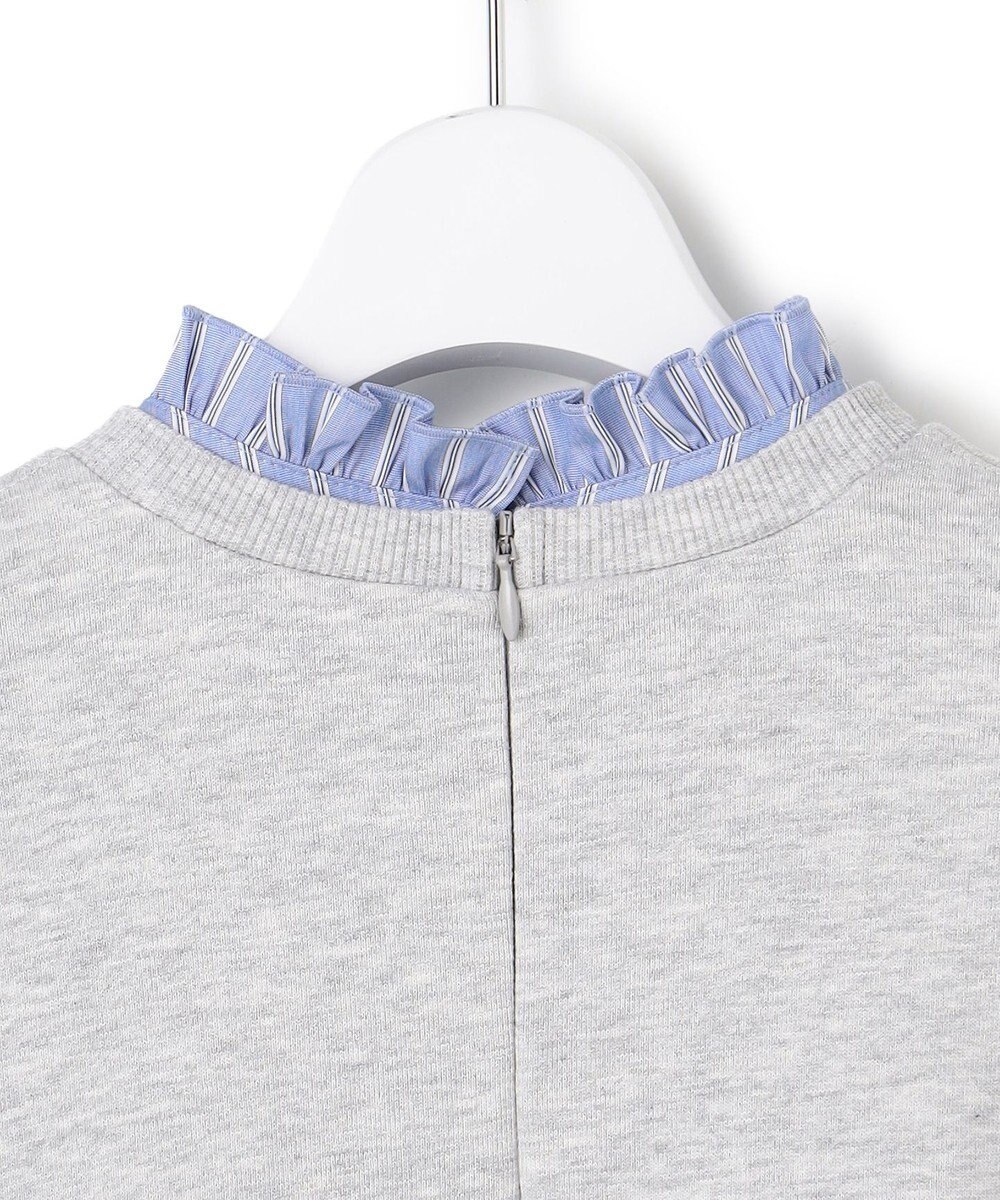 23区 L 【WEB＆一部店舗限定】クリアコットンテリー ストライプフリル スウェット 