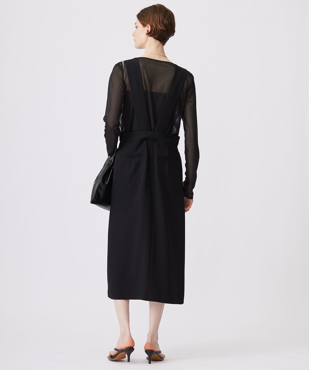 ICB L 【洗える】 マットトリコットチュール シアーカットソー 