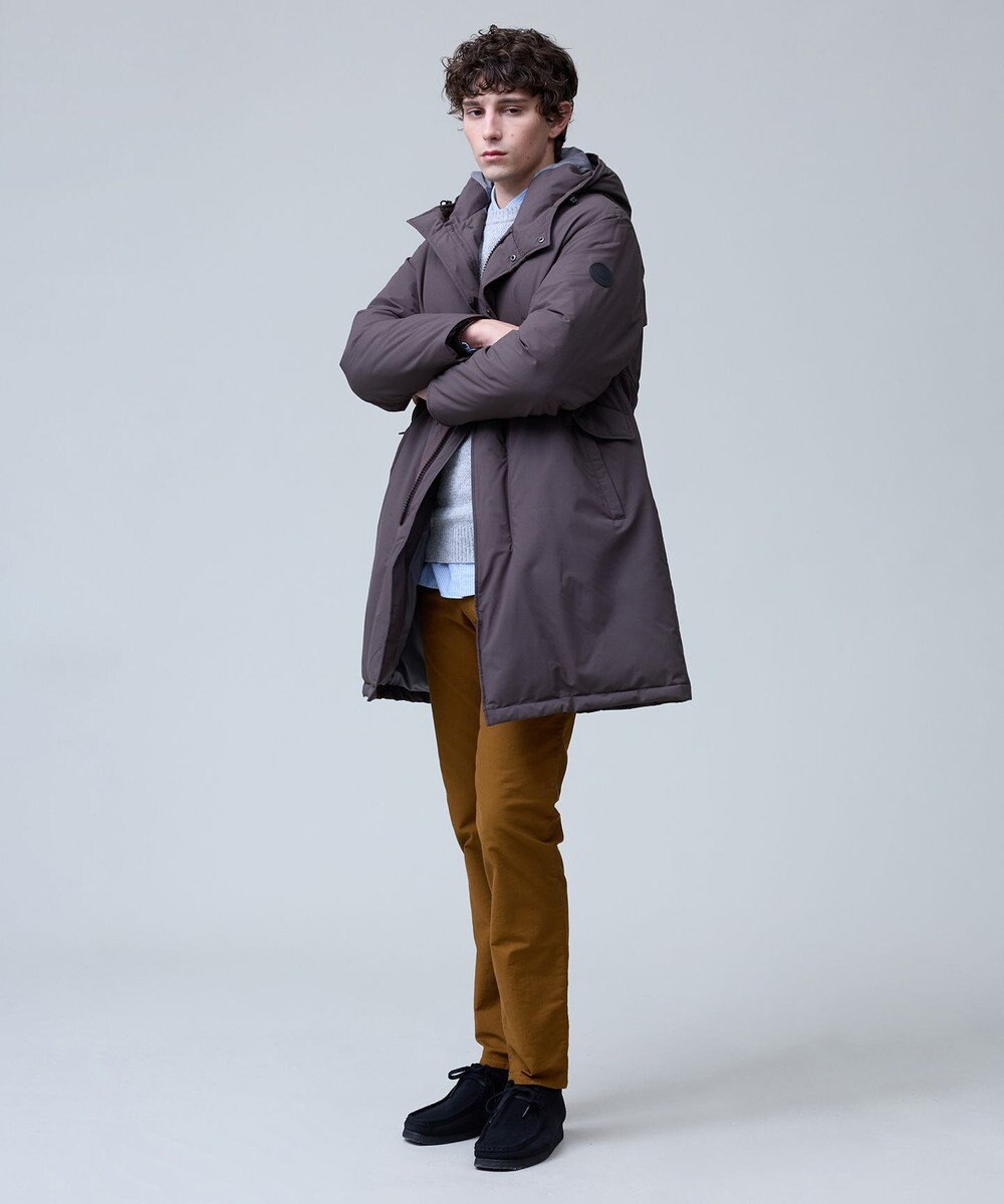 J.PRESS MEN 真冬の上質ドレスダウン【軽量 / 保温性 / 撥水性 / 透湿】ストレッチタフタ ADSモッズダウン コート 