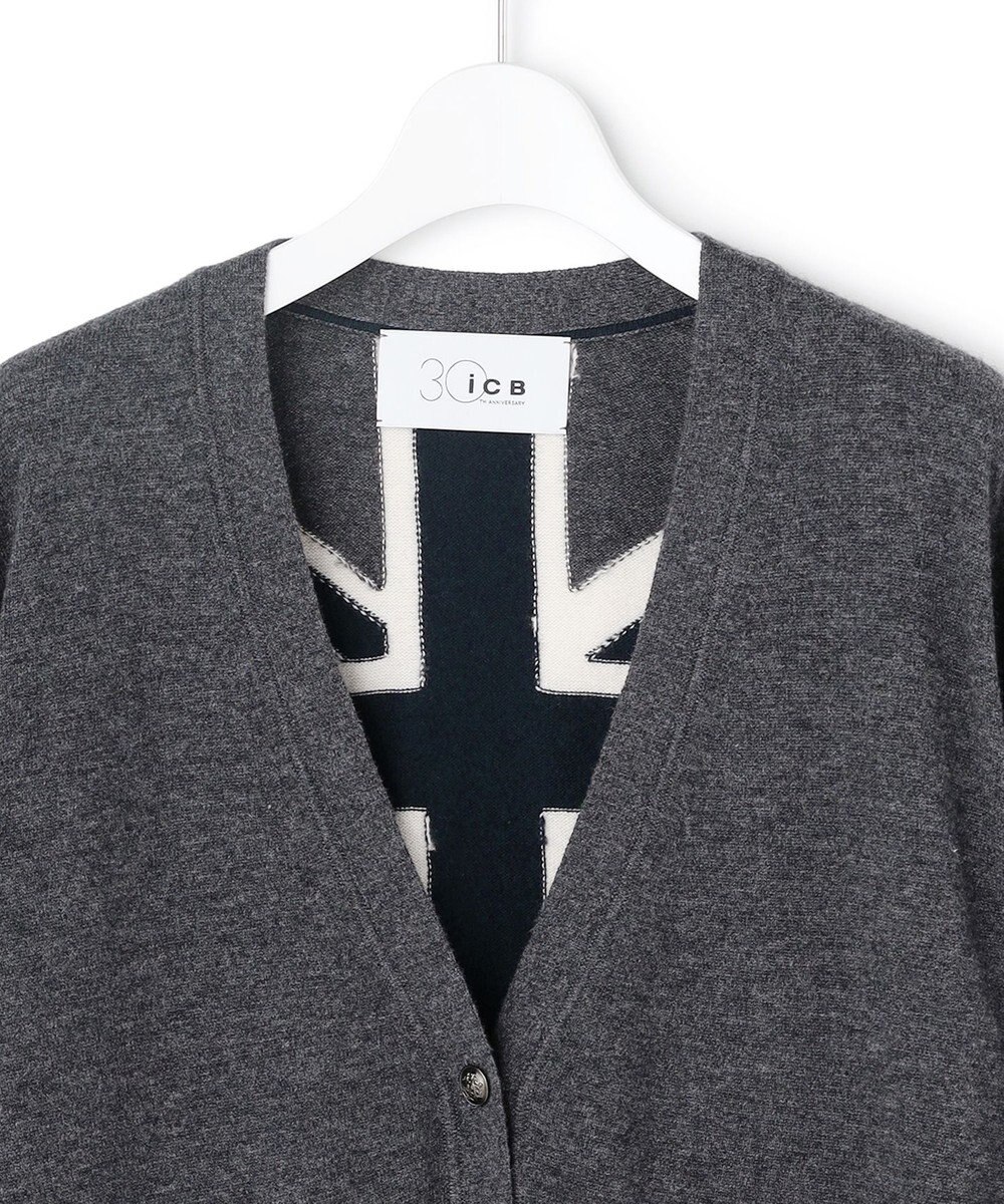 ICB 【30th ANNIVERSARY】 カシミヤブレンド ユニオンジャックカーディガン 