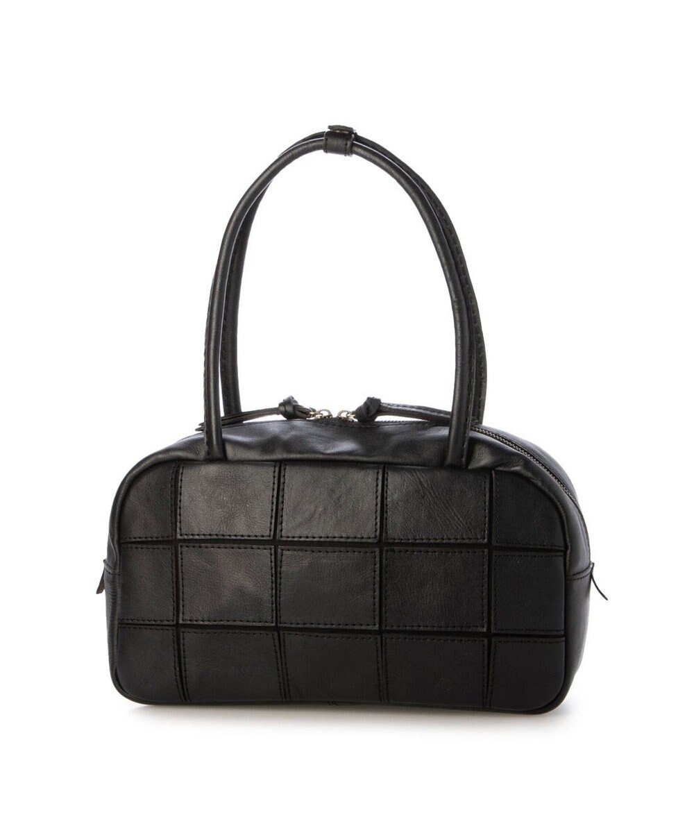 UNBILLION ピークスピーク PEAKS PEAK / 牛革パッチワーク横長ボストン 