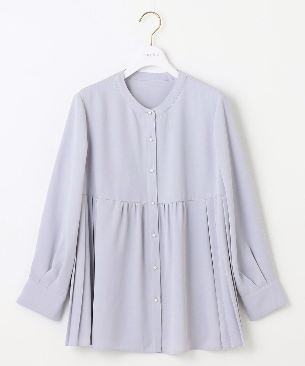 ANY SIS 【洗える】サイドプリーツ ブラウス 