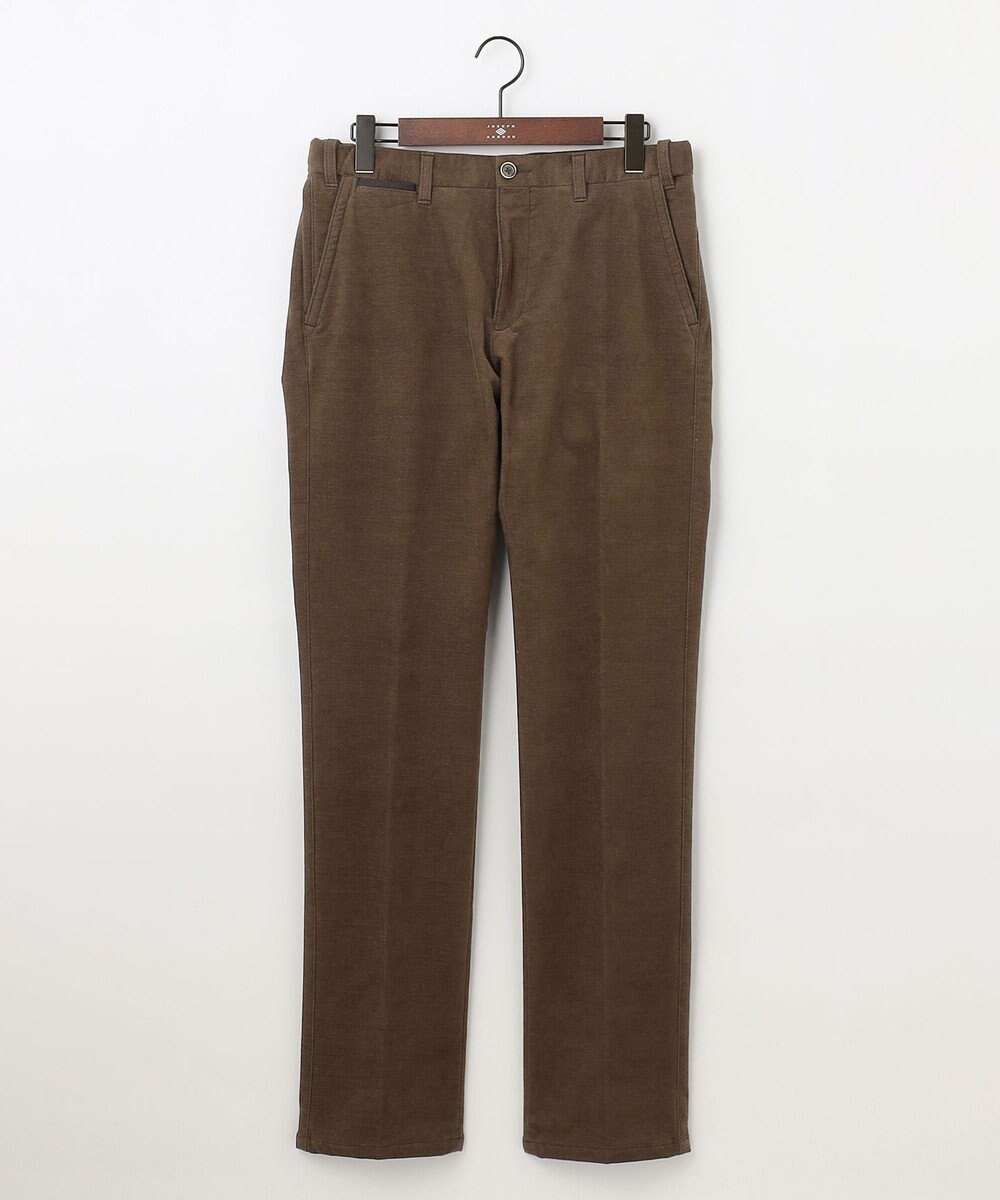 JOSEPH ABBOUD 【ウエストも伸びる！/2WAYストレッチ/暖かい/オーガニック】オーガニックコットン ウオーム パンツ 