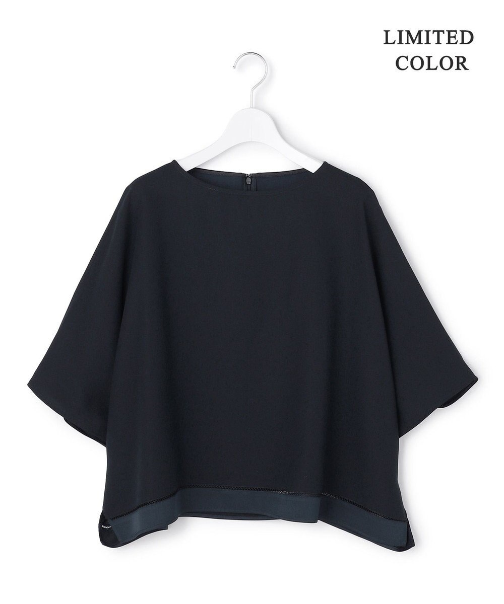 ICB L 【先行予約・WEB限定カラーあり】 FluidBackSatin クロップドブラウス 