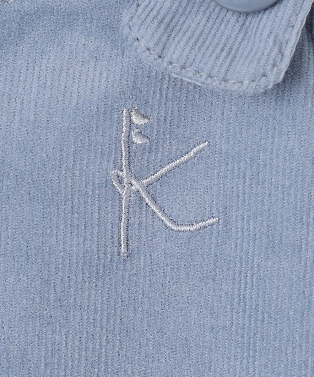 組曲 KIDS 【100㎝】モノトーンフラワーコーデュロイ ワンピース 