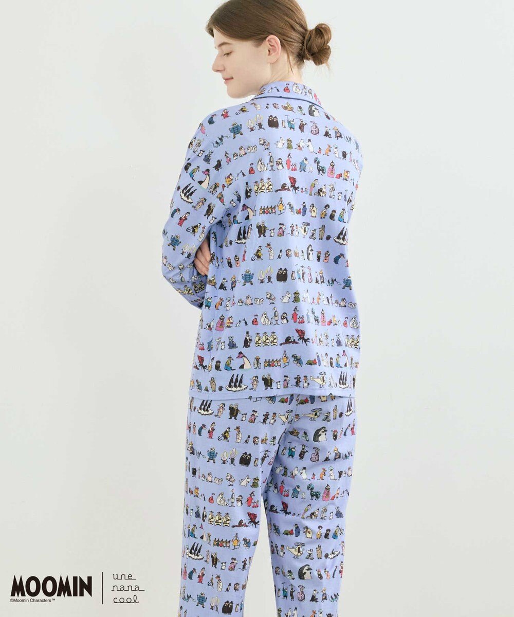 une nana cool 【ムーミン】【綿100%】 MOOMIN * une nana cool  開襟パジャマ 