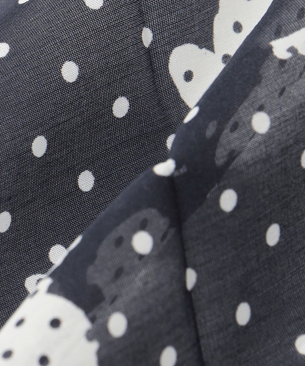 自由区 シルクコットンプリント スカーフ 