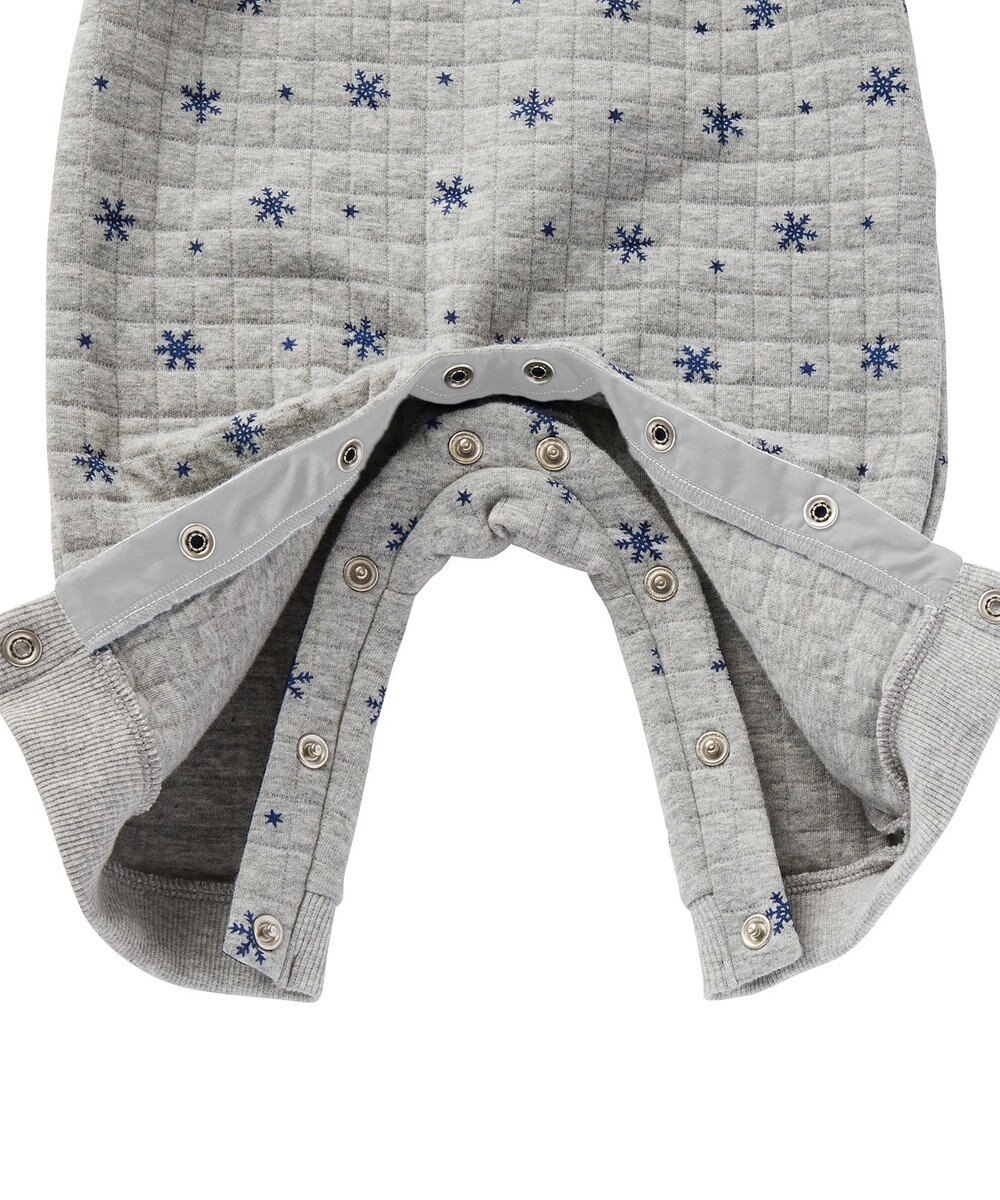 MIKI HOUSE HOT BISCUITS キルト素材 オーバーオール＆Tシャツギフトセット【BOX付き】 