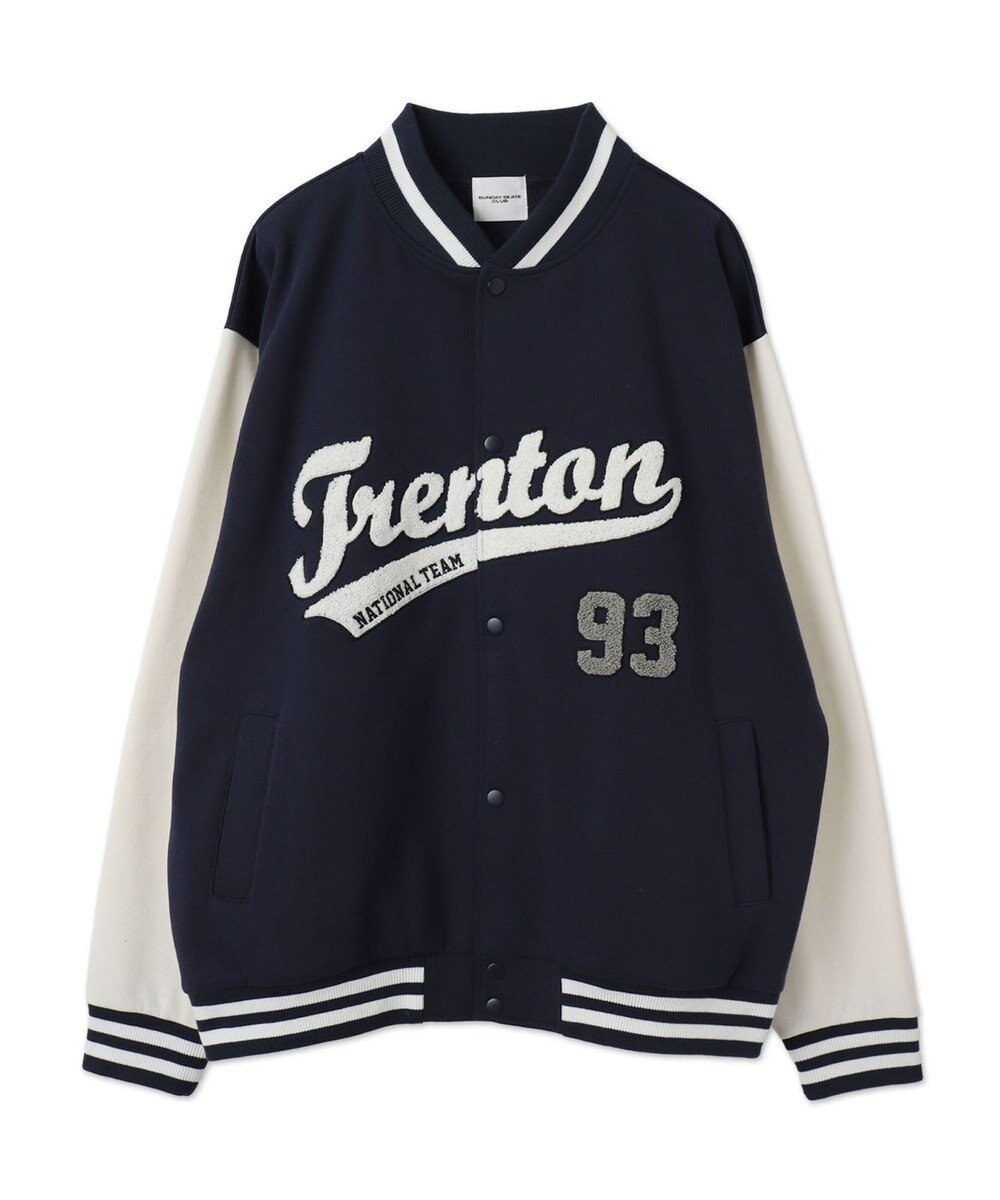 WEGO 【ユニセックス着用ITEM/MLサイズ展開】サガラワッペンスウェットスタジャン 