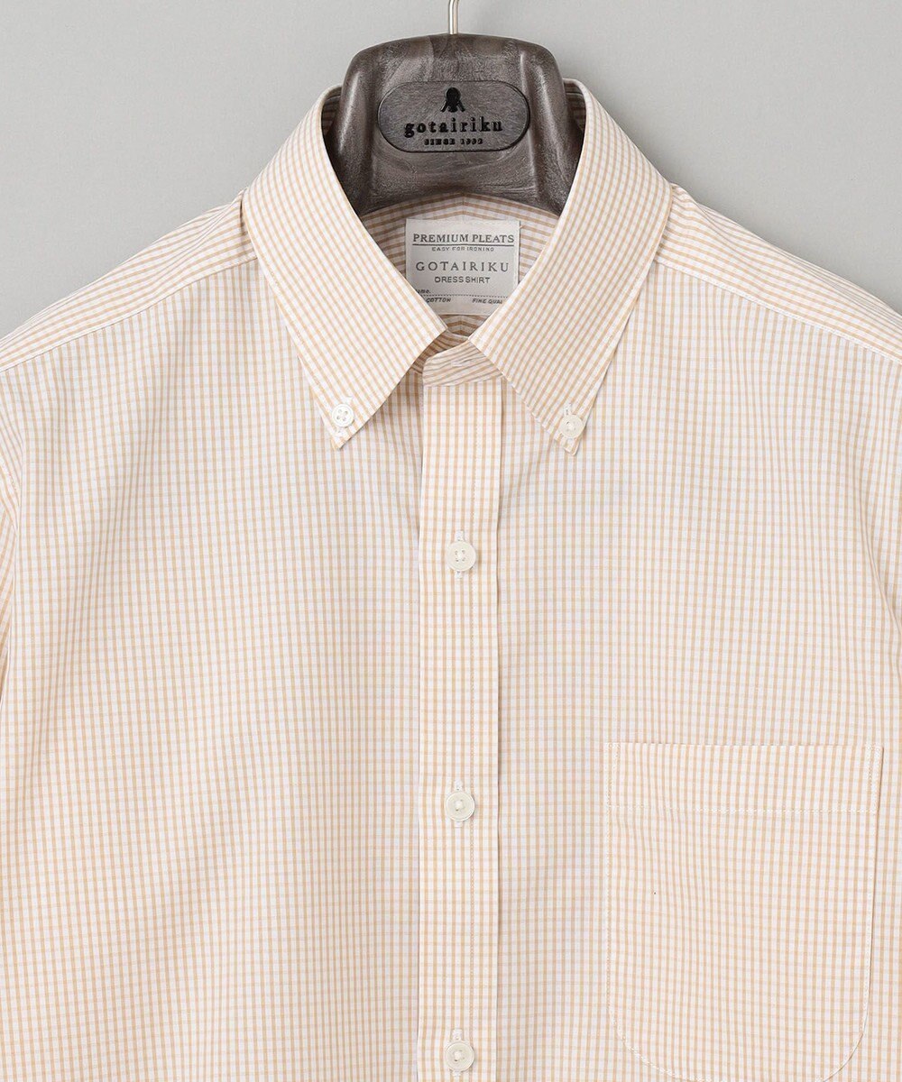 GOTAIRIKU 【形態安定】PREMIUMPLEATS_ボタンダウン 通年ドレスシャツ 