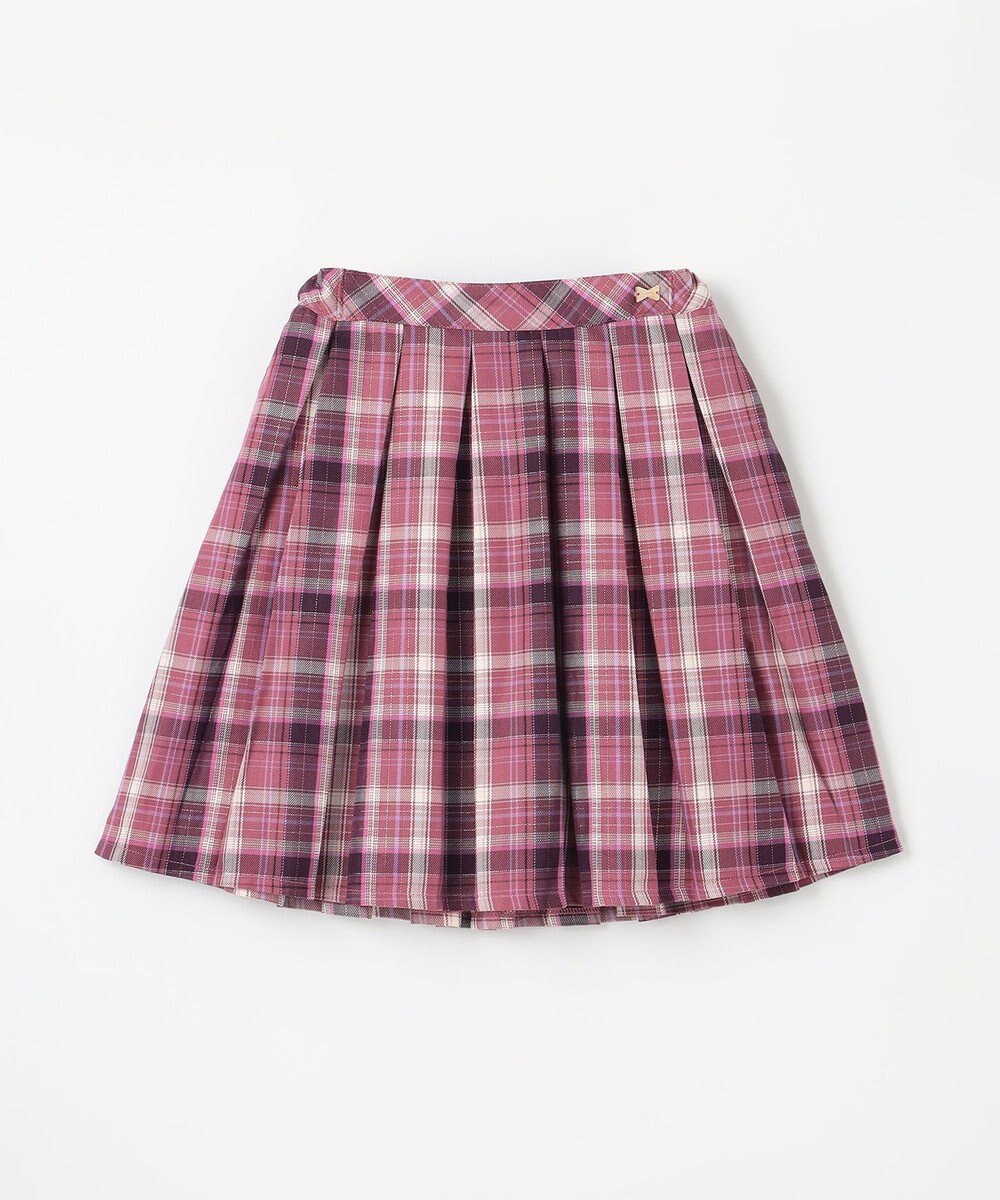 ANY KIDS チェック プリーツ スカパン 