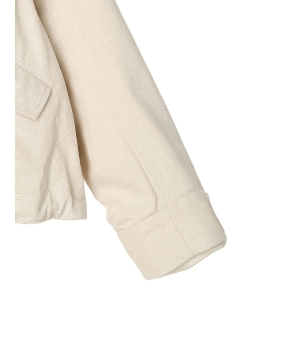 earth music&ecology パーカー付きミリタリーブルゾン 