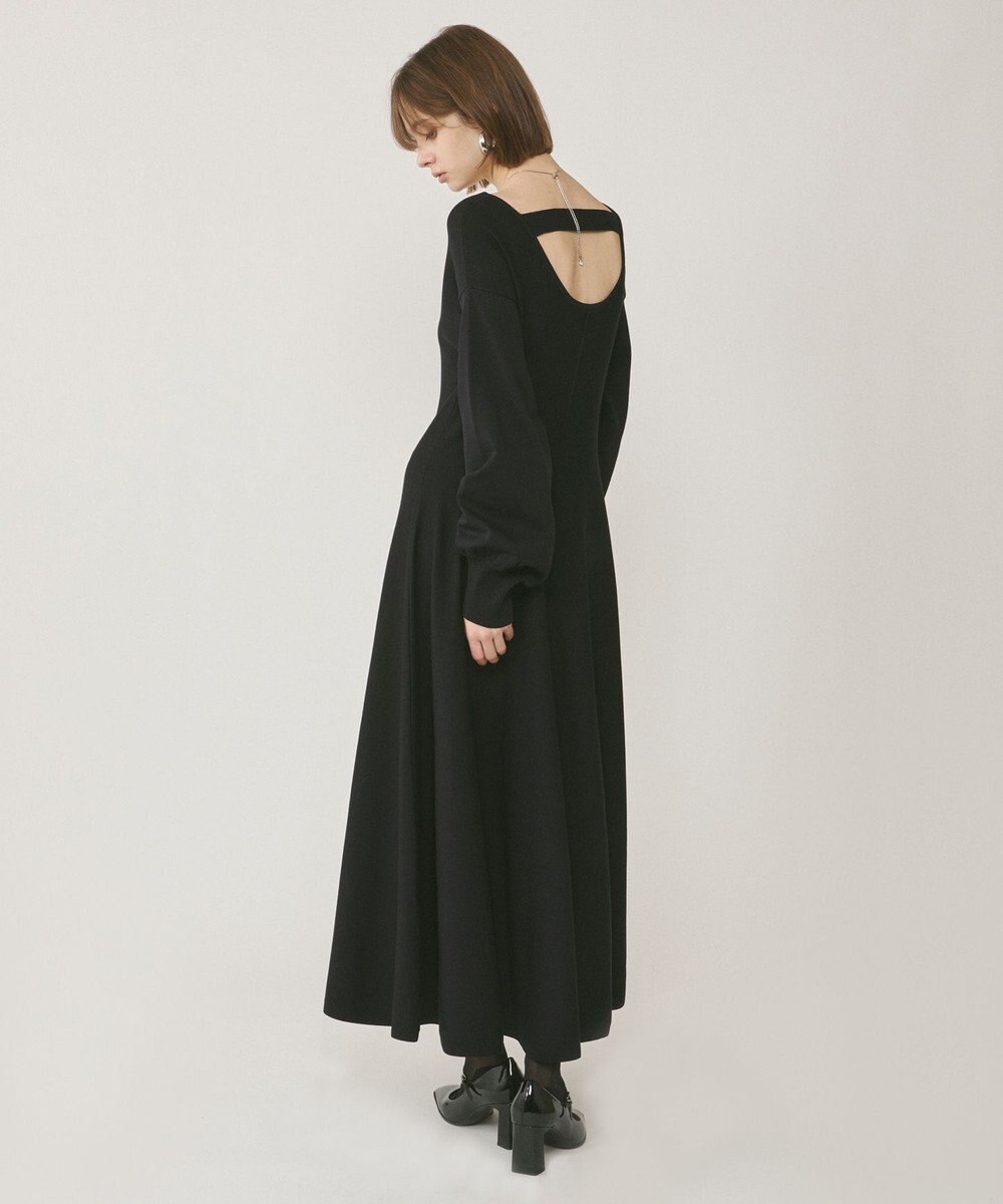 GRACE CONTINENTAL バックオープンニットワンピース 