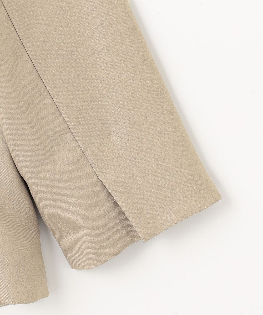 J.PRESS LADIES 【セットアップ対応・洗える・UVケア・吸水速乾】OXIJEWELストレッチ ノーカラー ジャケット 