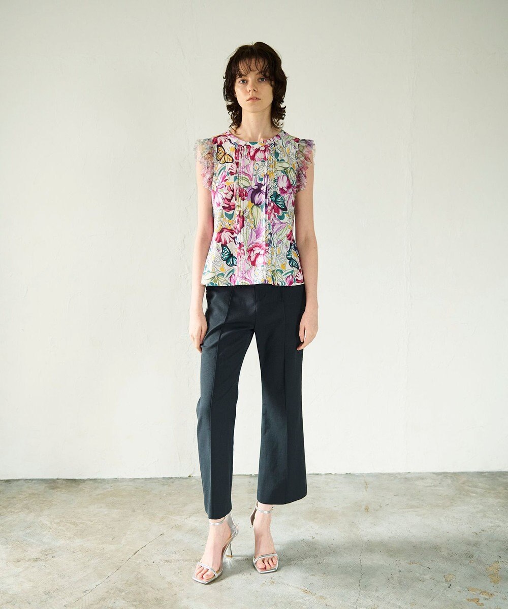 GRACE CONTINENTAL フラワーガーデンプリントトップ 