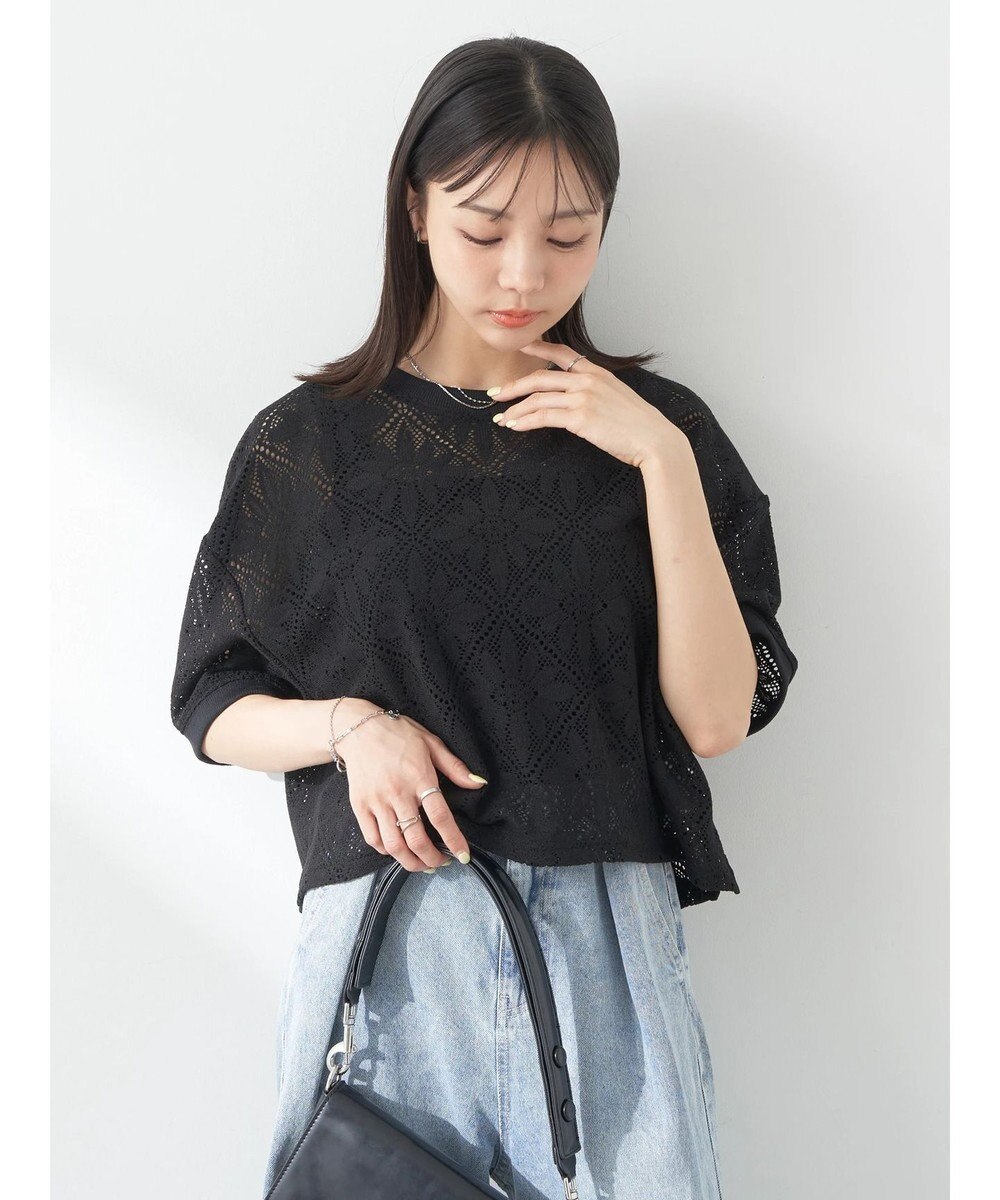 earth music&ecology レースプルオーバー 